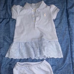 Ruffled Polo Dress & Bloomer